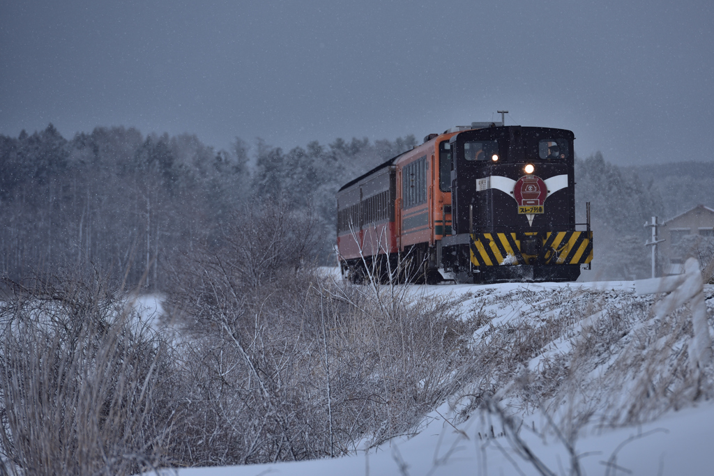 津軽鉄道冬景色