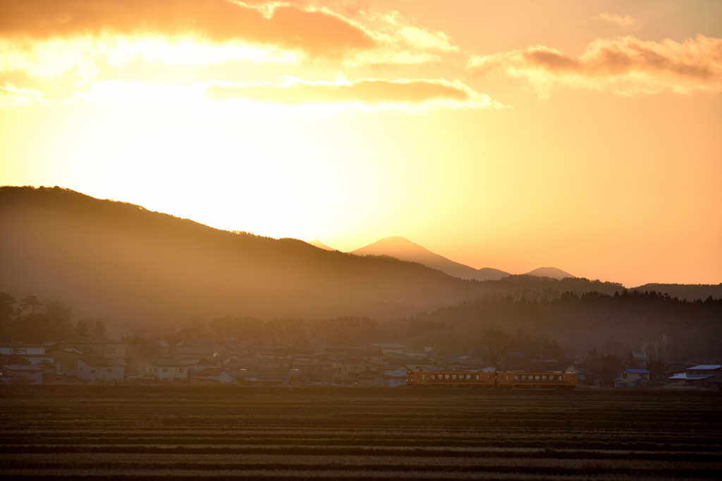 朝日を望み