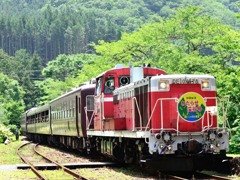 わたらせ渓谷号　ドドーン!!