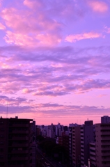 自宅の窓から