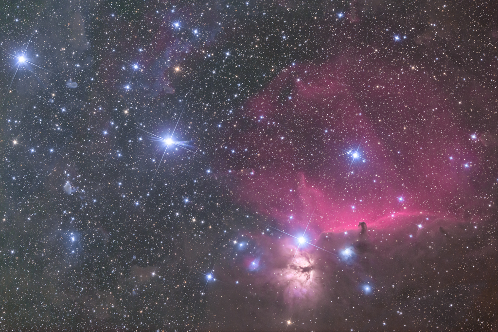 馬頭星雲 三ツ星を入れて 完