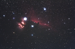オリオン座 馬頭星雲 付近