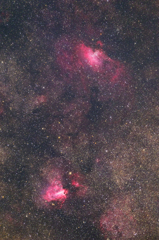 天の川 わし星雲＆オメガ星雲
