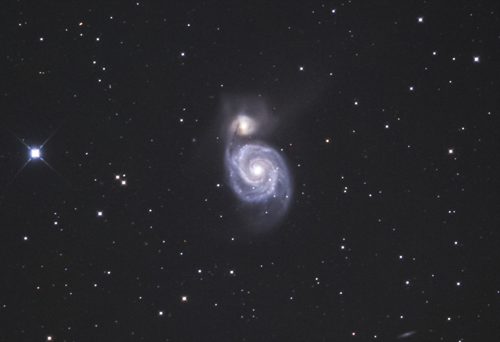 子持ち銀河 M51 反射
