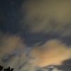 雲の合間の星
