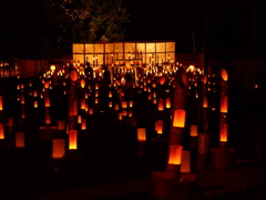 竹灯り、星の宮神社