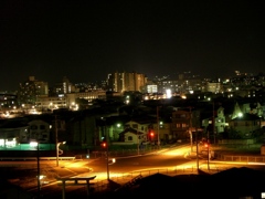 夜の交差点