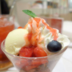 お出かけ前にスタッフさんとマザーリーフ