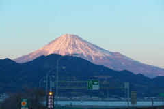 和歌山から帰りの東名高速・富士山・夕方