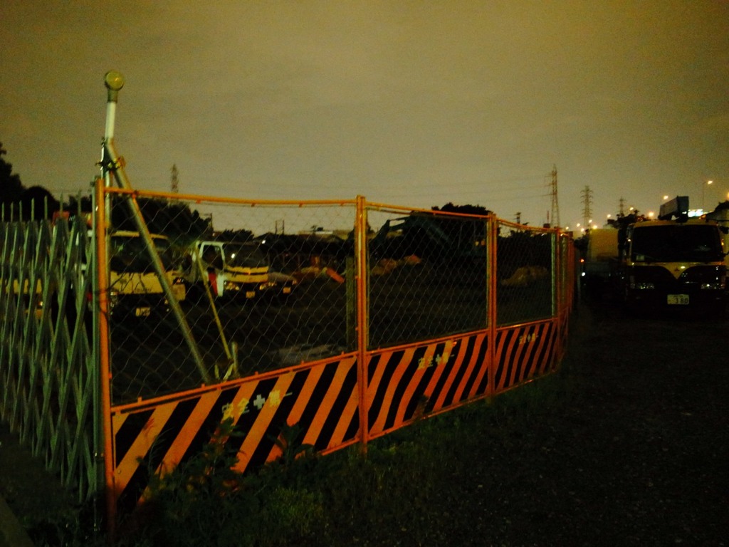 深夜・工事現場