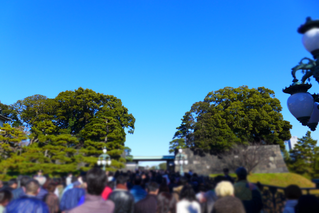 ジオラマで一般参賀 (4)