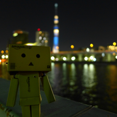 隅田川へ階段を下りて・ダンボー