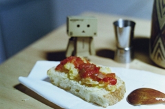 ホームベーカリで自家製ポテトピザトースト (1)