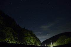 星空に射した光