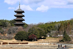 新春の備中国分寺