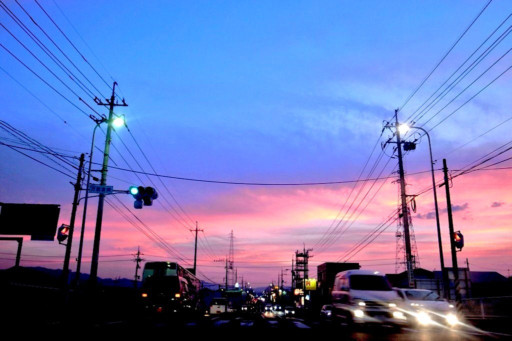 夏の夕暮れ