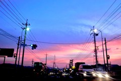夏の夕暮れ