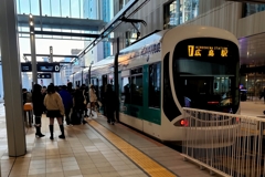 広島駅ビル２階の路面電車～　２