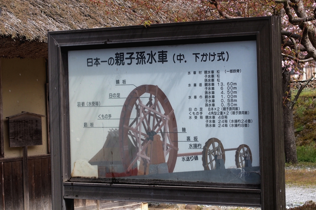 親子孫水車　２