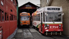 岡山電気軌道～東山車庫