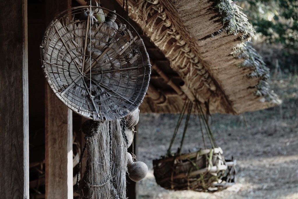 古民家の軒下～