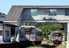 ワンマン列車～上下駅・福塩線