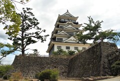 石垣の美しい福山城～福山城の西側