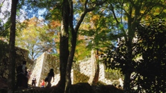 備中松山城の石垣