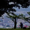 城址公園の夕暮れ時～