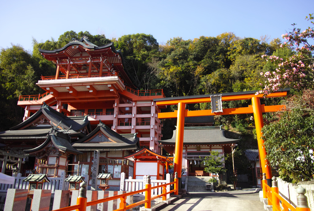 初冬の草戸稲荷神社