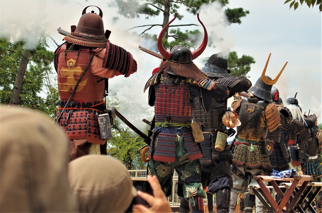 福山城400年博・開幕祭～備州岡山城鉄砲隊の演武　２