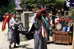稲生神社の祇園おどり～獅子舞