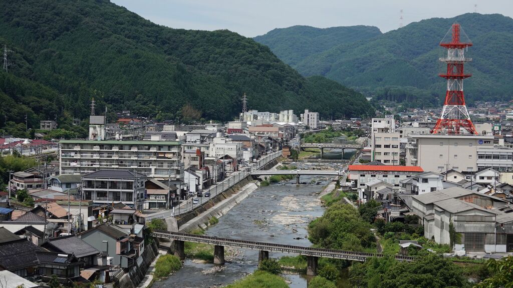 新見市展望～城山公園