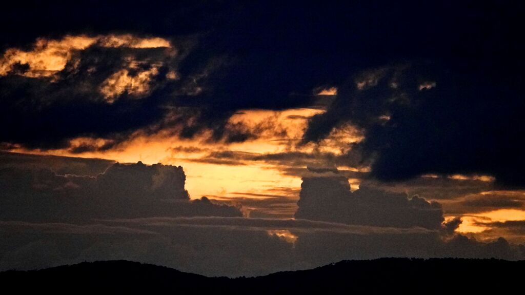 ９月の夕焼け雲