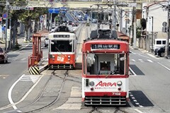 岡山の路面電車～岡山電気軌道本社前　２