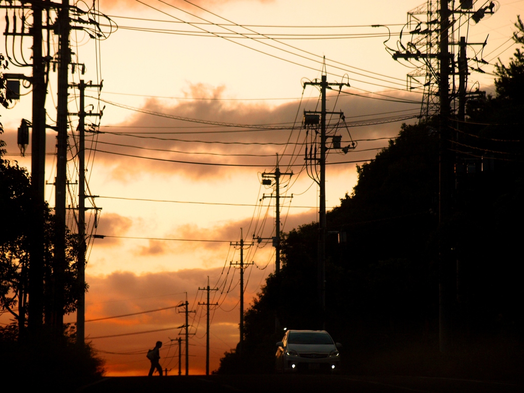 秋の夕暮れ時～家路