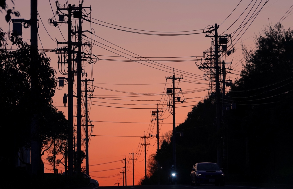 ４月の夕暮れ時～