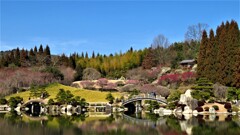 春まだ浅い三景園