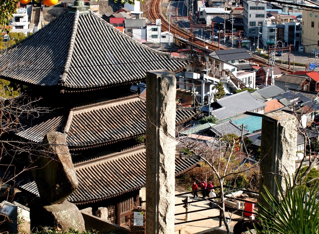 尾道　文学のこみちから天寧寺の景観