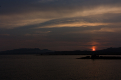沈む夕日