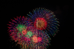 夜空に咲く花