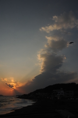夕暮れの帰還