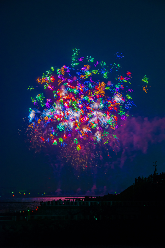 夜空に咲く花