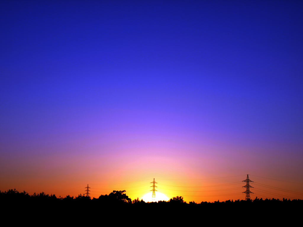夕日