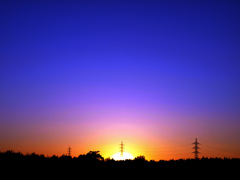 夕日