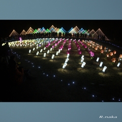公園のイルミネーション　７  イブの夜