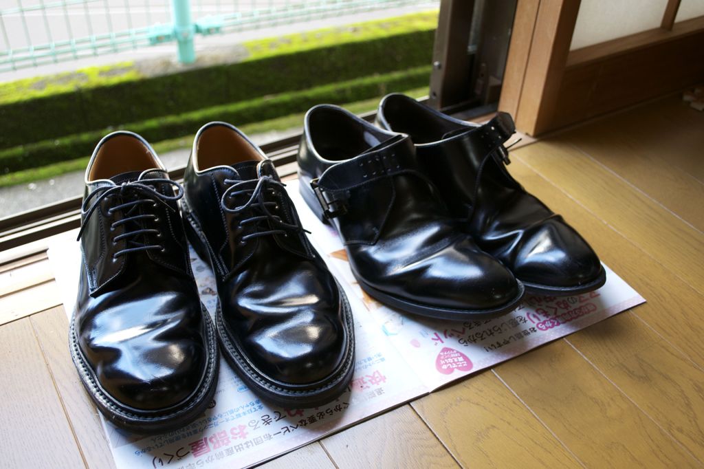 靴磨き