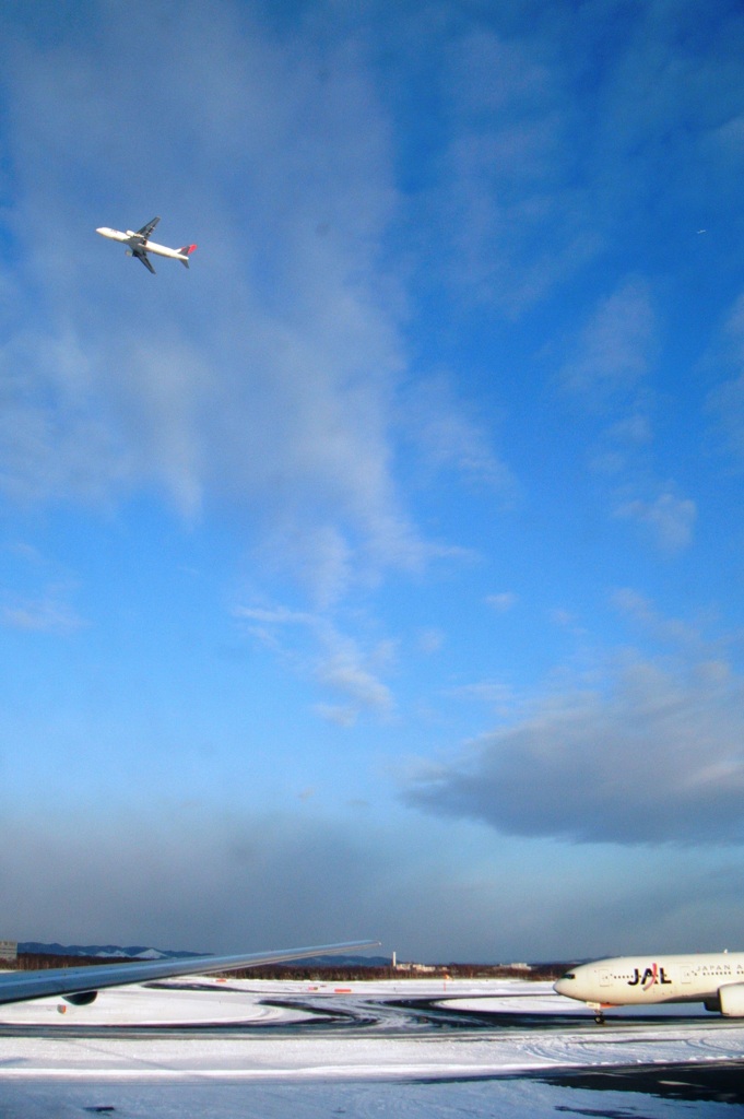an airplane