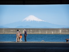 富士のある風景