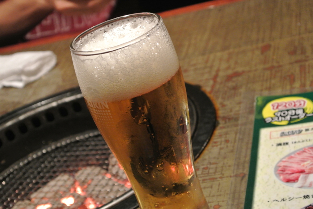 勝利の方程式 焼き肉+ビール=最高